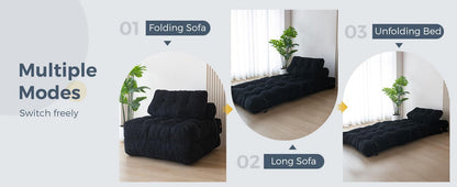 Convertible Floor Sofa 🛋️✨ | Foldable Lounge Bed Chair 🌿