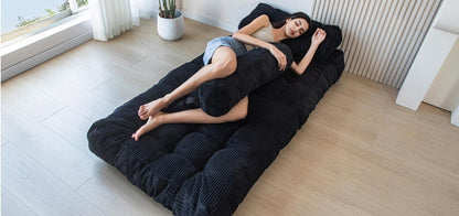 Convertible Floor Sofa 🛋️✨ | Foldable Lounge Bed Chair 🌿