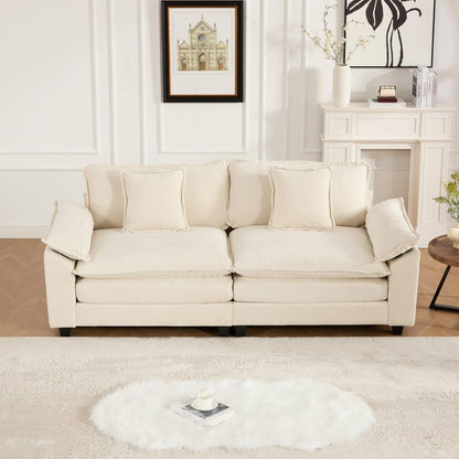 Modern Loveseat Sofa 🛋️✨ | Apartment Sectional Couch 🌿