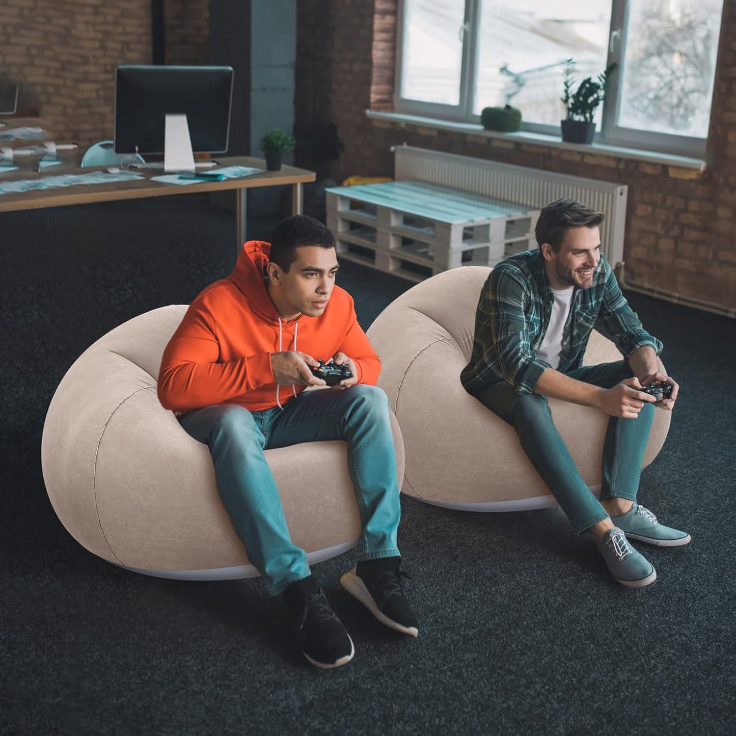 Camping Air Lounge 🏕️🛋️ | Foldable Inflatable Sofa Bed 🌞