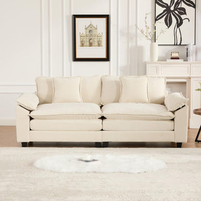 Modern Loveseat Sofa 🛋️✨ | Apartment Sectional Couch 🌿
