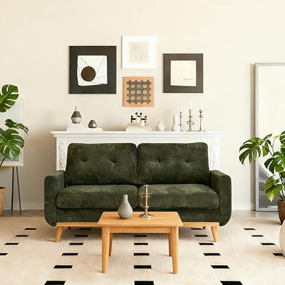Modern Fabric Sofa 🛋️ | Mid-Century Lounge Couch Set ✨