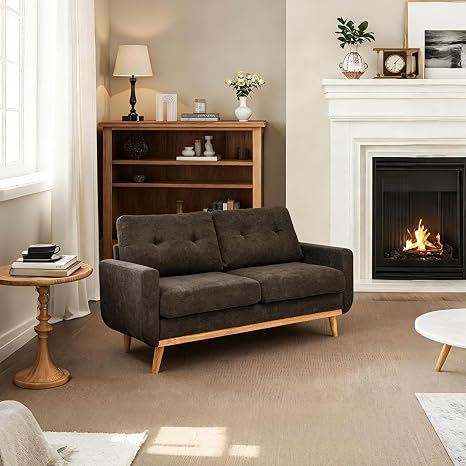 Modern Fabric Sofa 🛋️ | Mid-Century Lounge Couch Set ✨