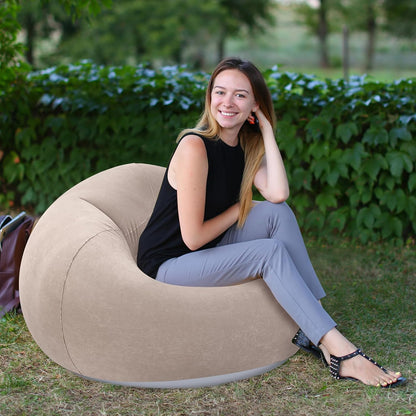 Camping Air Lounge 🏕️🛋️ | Foldable Inflatable Sofa Bed 🌞