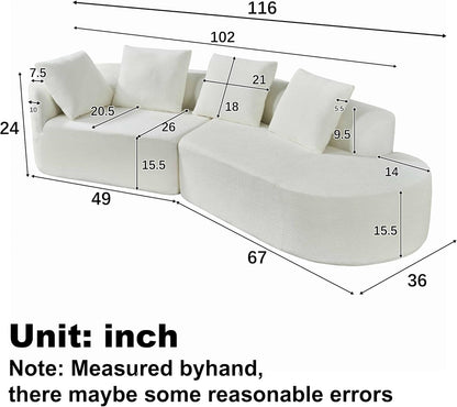 Compressed Sectional Sofa 🛋️✨ | Modular Couch Set 🌿