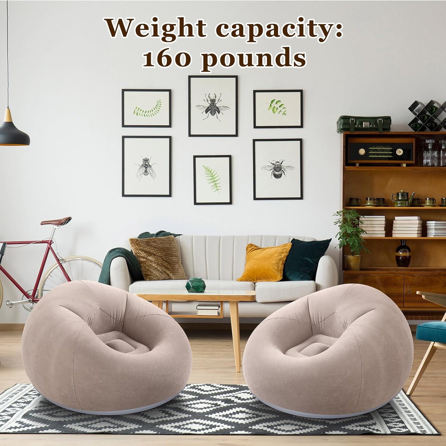 Camping Air Lounge 🏕️🛋️ | Foldable Inflatable Sofa Bed 🌞