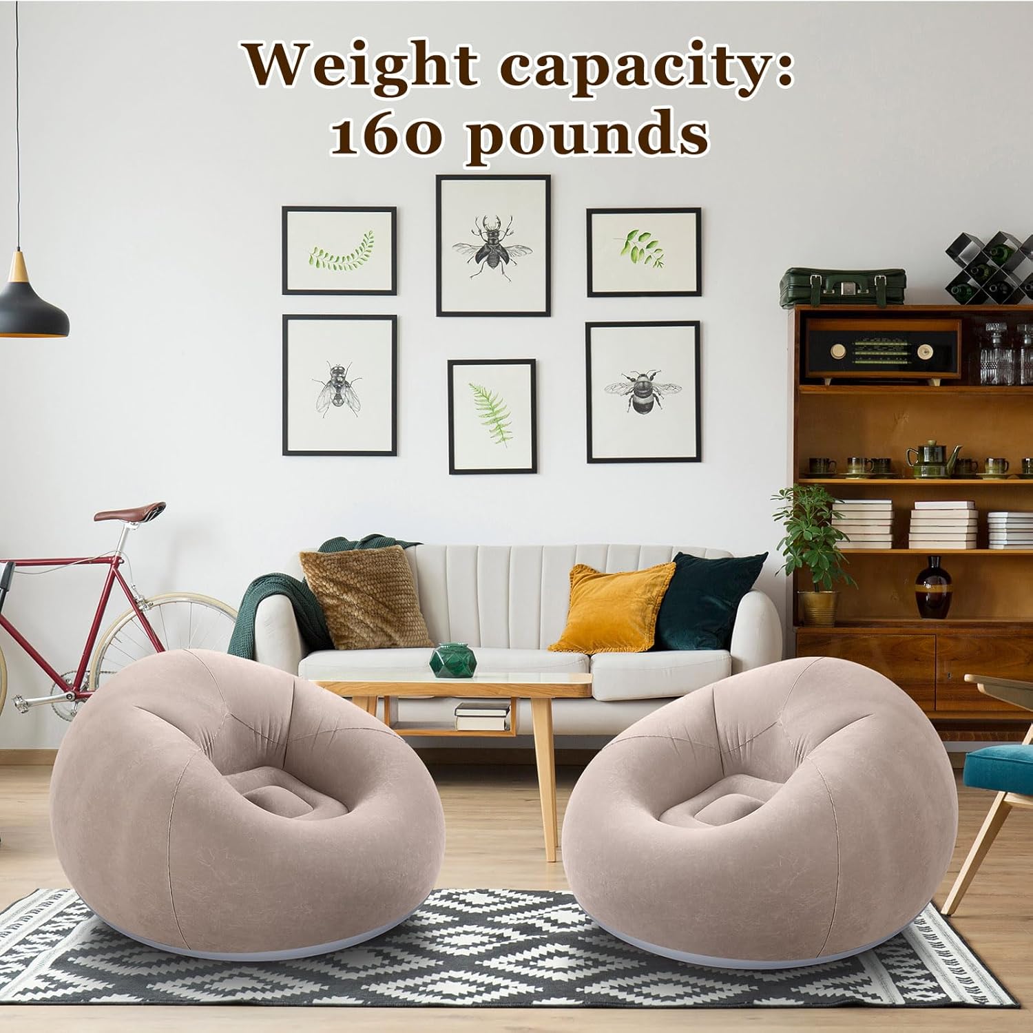 Camping Air Lounge 🏕️🛋️ | Foldable Inflatable Sofa Bed 🌞