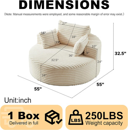 Sleeper Sofa Bed 🛋️✨ | Corduroy Convertible Couch 🌿