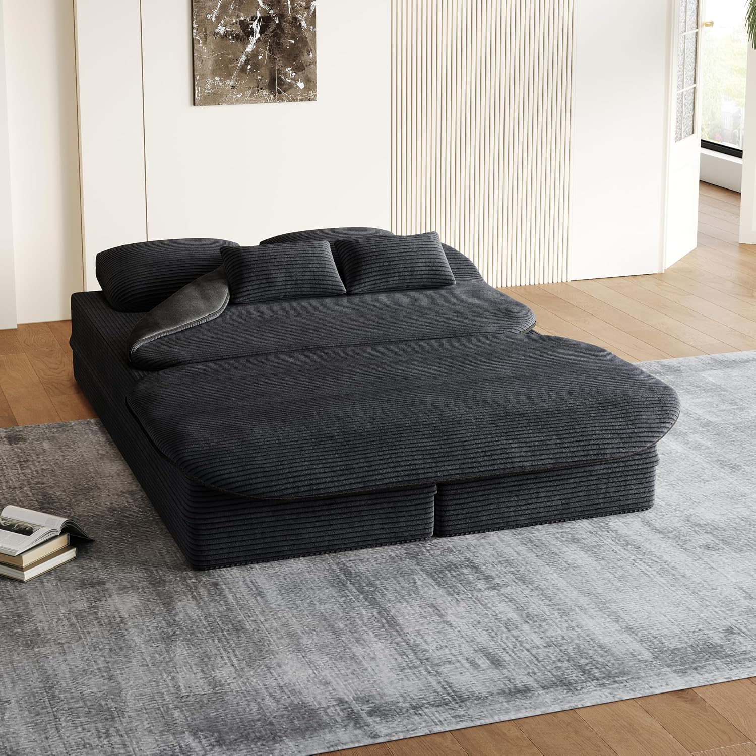 Foldable Sofa Bed 🛏️🛋️ | Modern Sleeper Lounge ✨